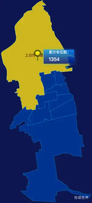 echarts焦作市解放区geoJson地图点击地图插小旗