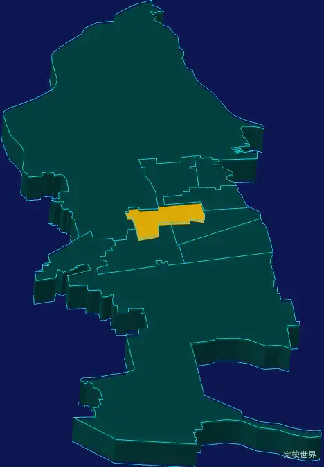 threejs焦作市解放区geoJson地图3d地图指定区域闪烁