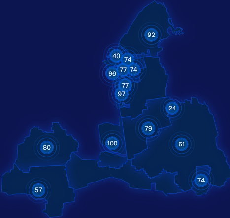 echarts焦作市山阳区geoJson地图圆形波纹状气泡图