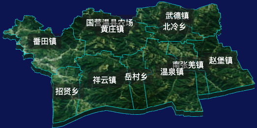 threejs焦作市温县geoJson地图3d地图自定义贴图加CSS2D标签