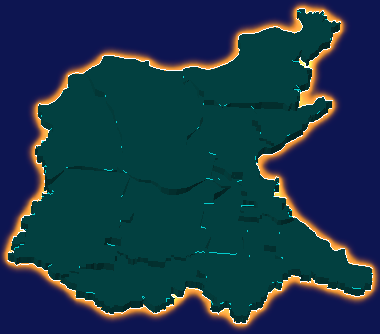 threejs焦作市沁阳市geoJson地图3d地图添加金色效果