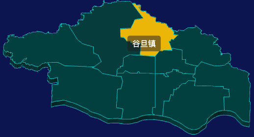 threejs焦作市孟州市geoJson地图3d地图鼠标移入显示标签并高亮