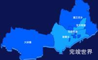 echarts新乡市凤泉区geoJson地图 visualMap控制地图颜色效果