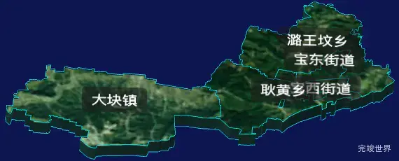 threejs新乡市凤泉区geoJson地图3d地图自定义贴图加CSS3D标签