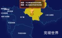 echarts新乡市红旗区geoJson地图点击地图获取经纬度效果实例