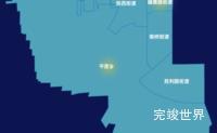 echarts新乡市卫滨区geoJson地图热力图演示实例