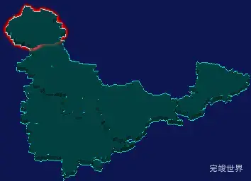 threejs新乡市新乡县geoJson地图3d地图指定区域闪烁