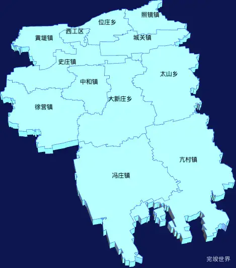 echarts新乡市获嘉县geoJson地图3d地图