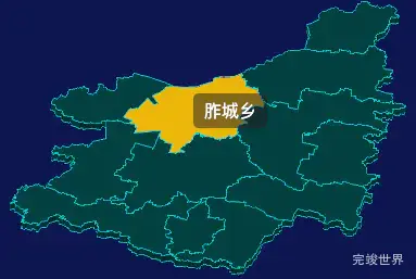 threejs新乡市延津县geoJson地图3d地图鼠标移入显示标签并高亮