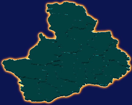 threejs新乡市辉县市geoJson地图3d地图添加金色效果