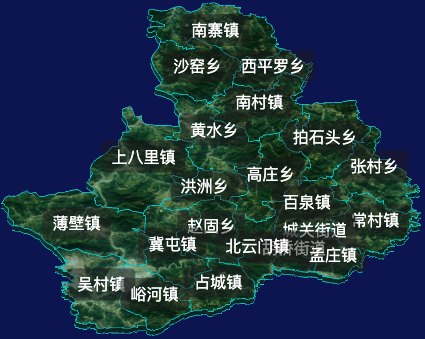 threejs新乡市辉县市geoJson地图3d地图自定义贴图加CSS2D标签