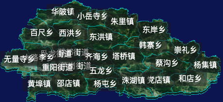 threejs驻马店市上蔡县geoJson地图3d地图自定义贴图加CSS2D标签