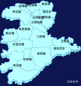 echarts驻马店市汝南县geoJson地图3d地图