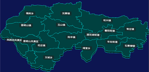 threejs驻马店市遂平县geoJson地图3d地图CSS3D标签