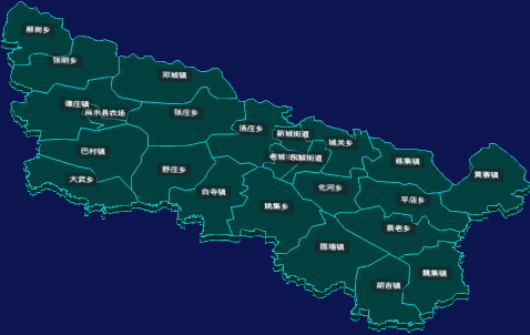 threejs周口市商水县geoJson地图3d地图CSS3D标签