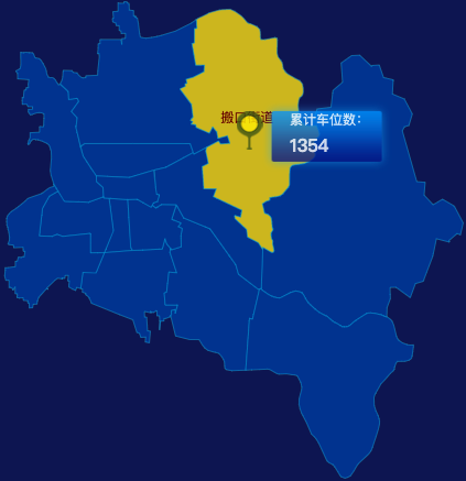 echarts周口市川汇区geoJson地图点击地图插小旗