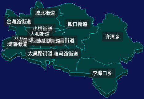 threejs周口市川汇区geoJson地图3d地图css2d标签
