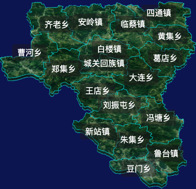 threejs周口市淮阳区geoJson地图3d地图自定义贴图加CSS2D标签