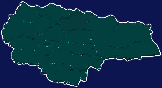 threejs周口市郸城县geoJson地图3d地图添加描边效果