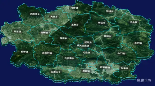threejs周口市太康县geoJson地图3d地图自定义贴图加CSS3D标签