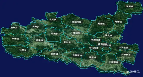 threejs周口市鹿邑县geoJson地图3d地图CSS3D标签