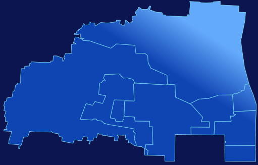 echarts安阳市殷都区geoJson地图全局颜色渐变