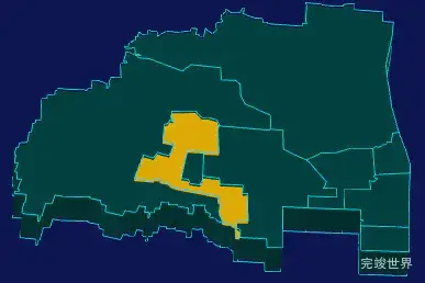 threejs安阳市殷都区geoJson地图3d地图指定区域闪烁