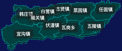 threejs安阳市汤阴县geoJson地图3d地图css2d标签