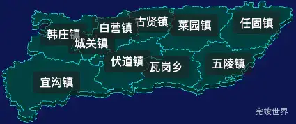 threejs安阳市汤阴县geoJson地图3d地图css2d标签