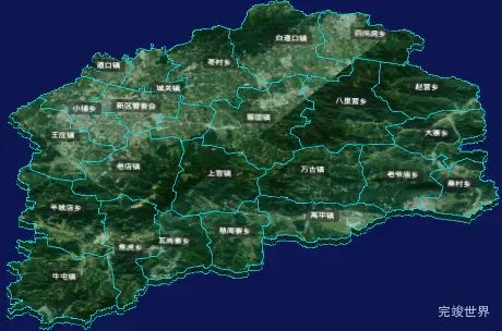 threejs安阳市滑县geoJson地图3d地图CSS3D标签