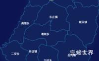 echarts安阳市内黄县geoJson地图点击弹出自定义弹窗代码演示