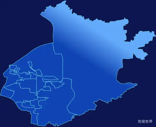 echarts鹤壁市山城区geoJson地图全局颜色渐变