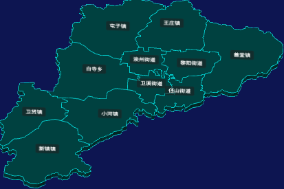 threejs鹤壁市浚县geoJson地图3d地图CSS3D标签