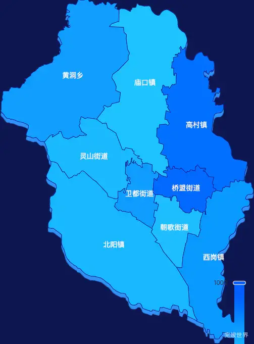 echarts鹤壁市淇县geoJson地图 visualMap控制地图颜色