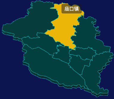 threejs鹤壁市淇县geoJson地图3d地图鼠标移入显示标签并高亮