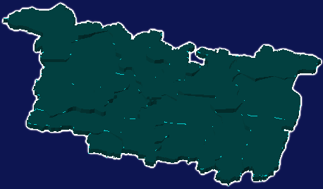 threejs濮阳市清丰县geoJson地图3d地图添加描边效果