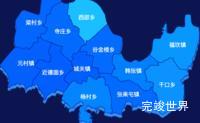 echarts濮阳市南乐县geoJson地图 visualMap控制地图颜色效果实例