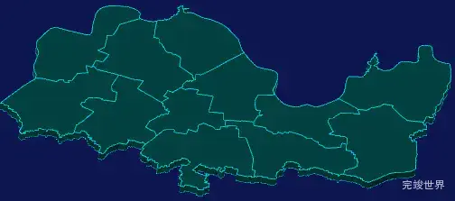 threejs濮阳市南乐县geoJson地图3d地图