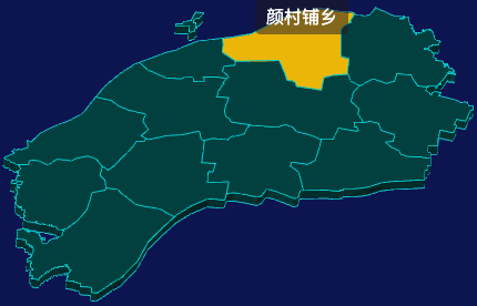 threejs濮阳市范县geoJson地图3d地图鼠标移入显示标签并高亮