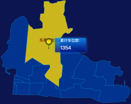 echarts平顶山市卫东区geoJson地图点击地图插小旗