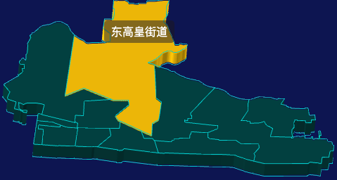 threejs平顶山市卫东区geoJson地图3d地图鼠标移入显示标签并高亮