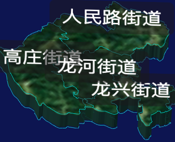 threejs平顶山市石龙区geoJson地图3d地图自定义贴图加CSS3D标签