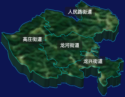 threejs平顶山市石龙区geoJson地图3d地图自定义贴图加CSS2D标签