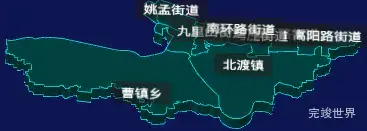 threejs平顶山市湛河区geoJson地图3d地图CSS3D标签