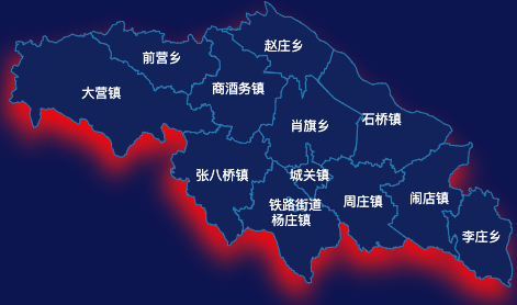 echarts平顶山市宝丰县geoJson地图阴影