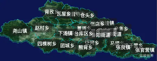 threejs平顶山市鲁山县geoJson地图3d地图自定义贴图加CSS2D标签