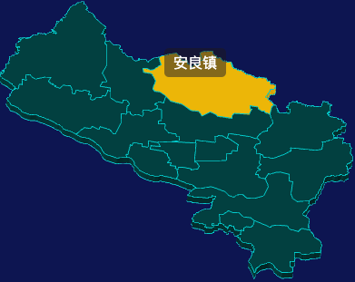 threejs平顶山市郏县geoJson地图3d地图鼠标移入显示标签并高亮