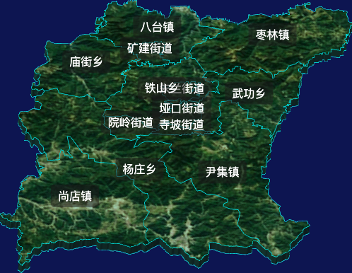 threejs平顶山市舞钢市geoJson地图3d地图自定义贴图加CSS2D标签