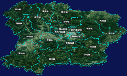 threejs平顶山市汝州市geoJson地图3d地图自定义贴图加CSS3D标签