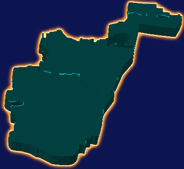 threejs开封市鼓楼区geoJson地图3d地图添加金色效果